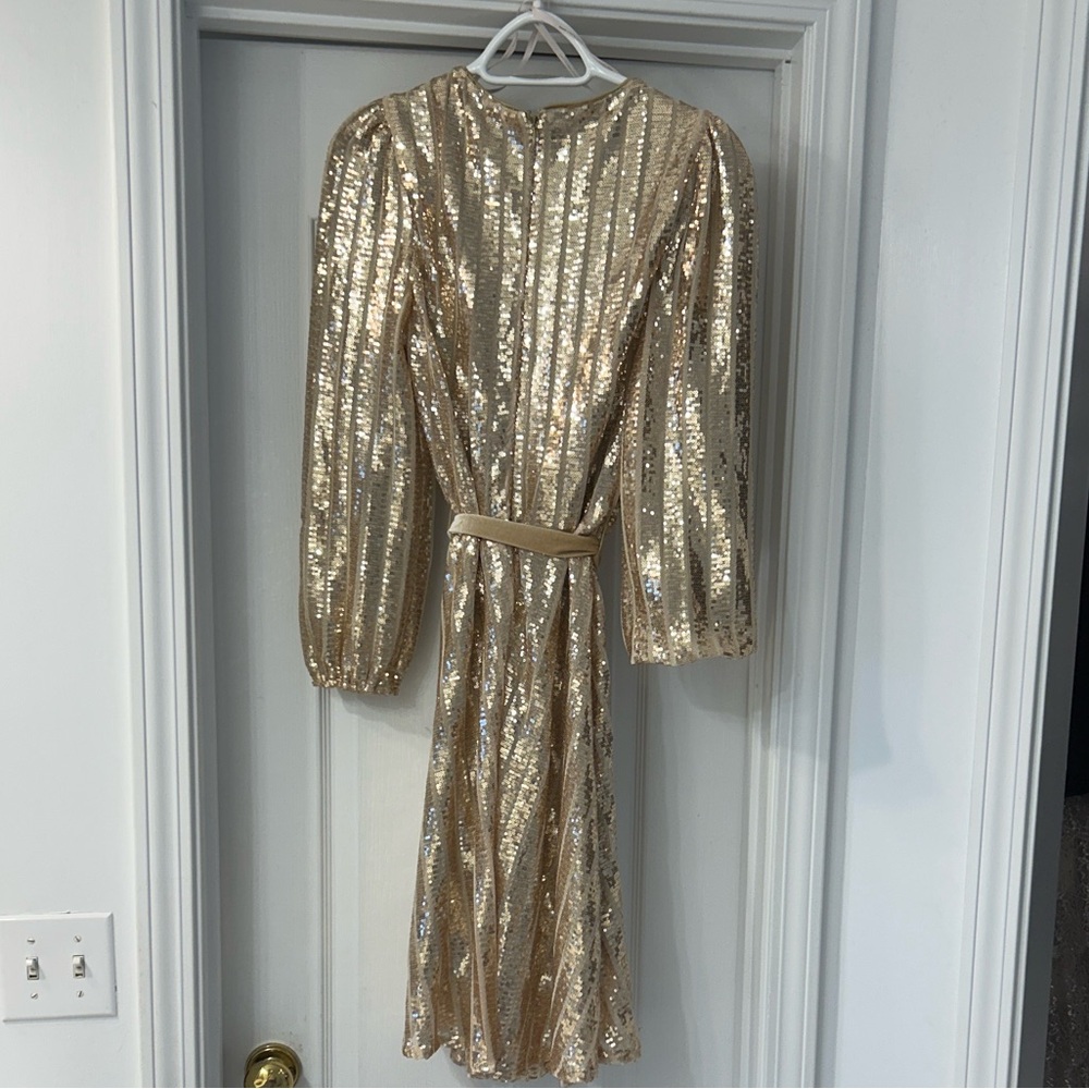 Nanette Lepore Gold Sequin Mini Dress 💛💛💛 - Picture 6 of 7